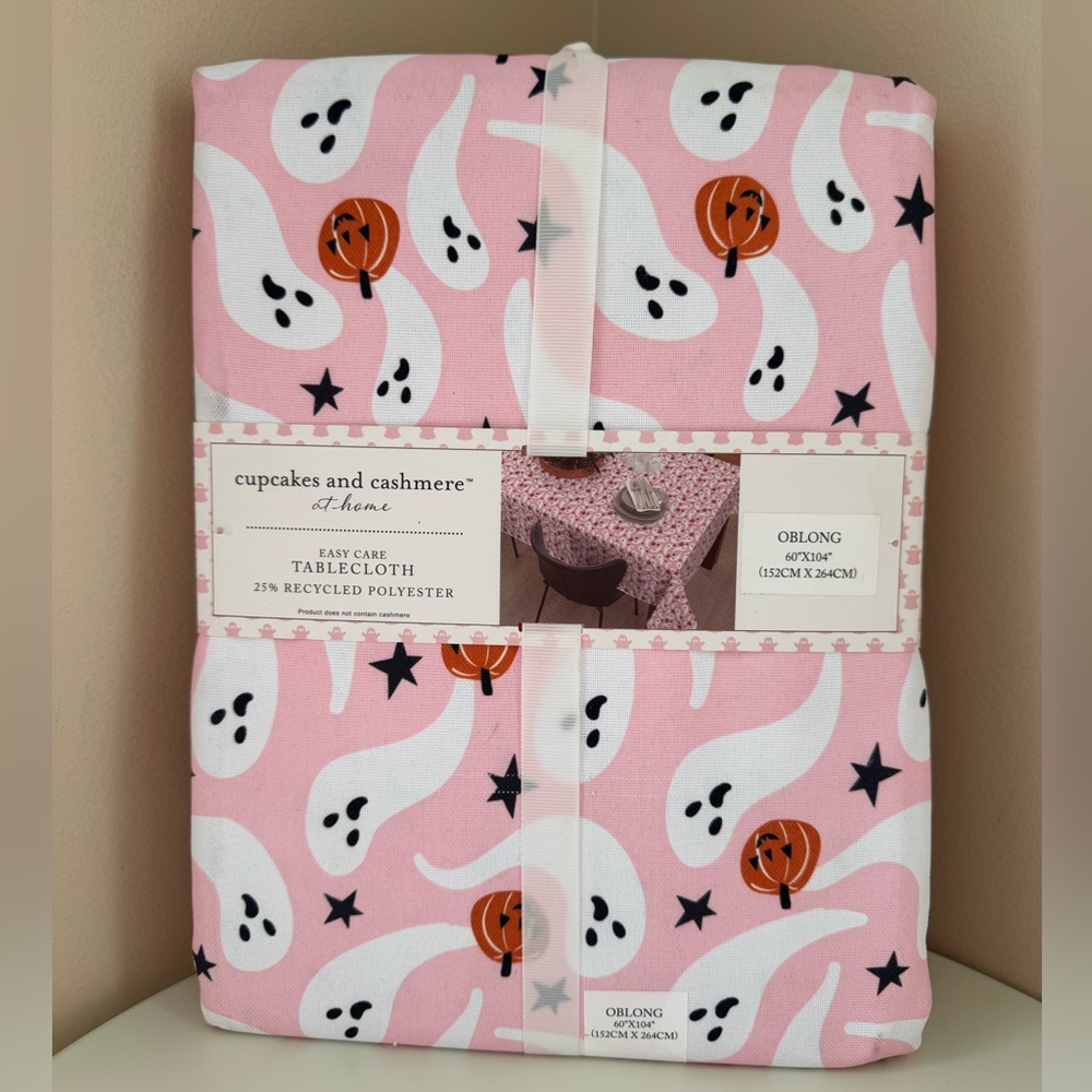 Cupcakes & Cashmere Halloween Ghosts & Pumpkins Tablecloth